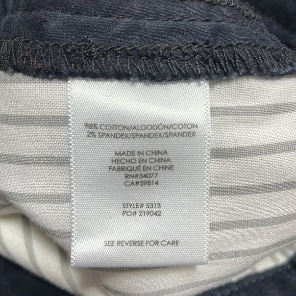 CAbi Pants Trousers The Peyton Suave Stripe 5313 Black Size 2 - Picture 8 of 11